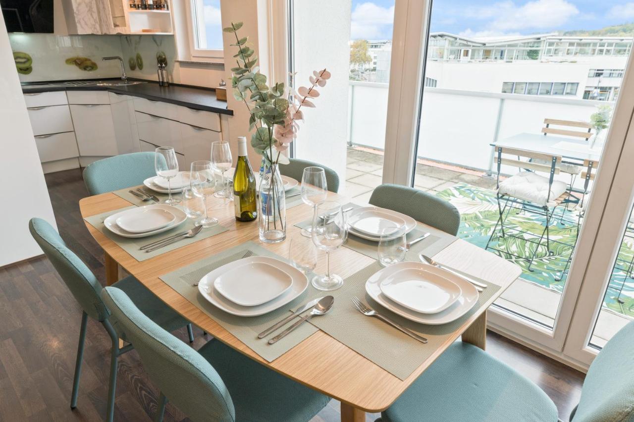 Design-Apartment - Kueche - Dachterrasse - Zentral Leinfelden-Echterdingen Buitenkant foto